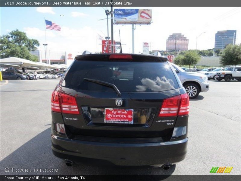 Deep Water Blue Pearl Coat / Dark Slate Gray 2010 Dodge Journey SXT