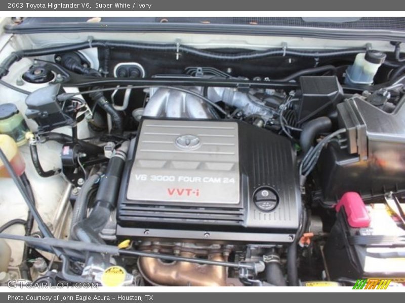 Super White / Ivory 2003 Toyota Highlander V6