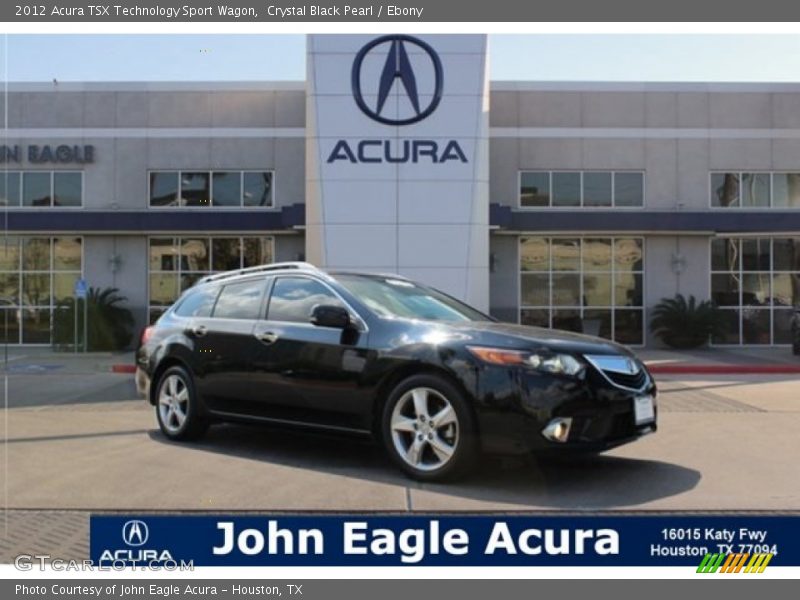 Crystal Black Pearl / Ebony 2012 Acura TSX Technology Sport Wagon