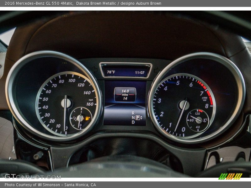  2016 GL 550 4Matic 550 4Matic Gauges