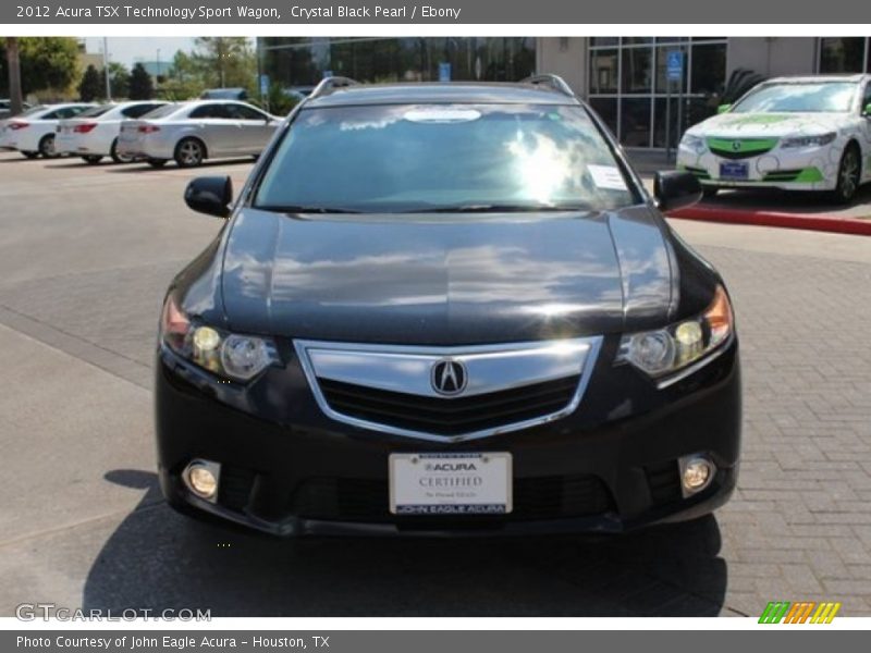 Crystal Black Pearl / Ebony 2012 Acura TSX Technology Sport Wagon
