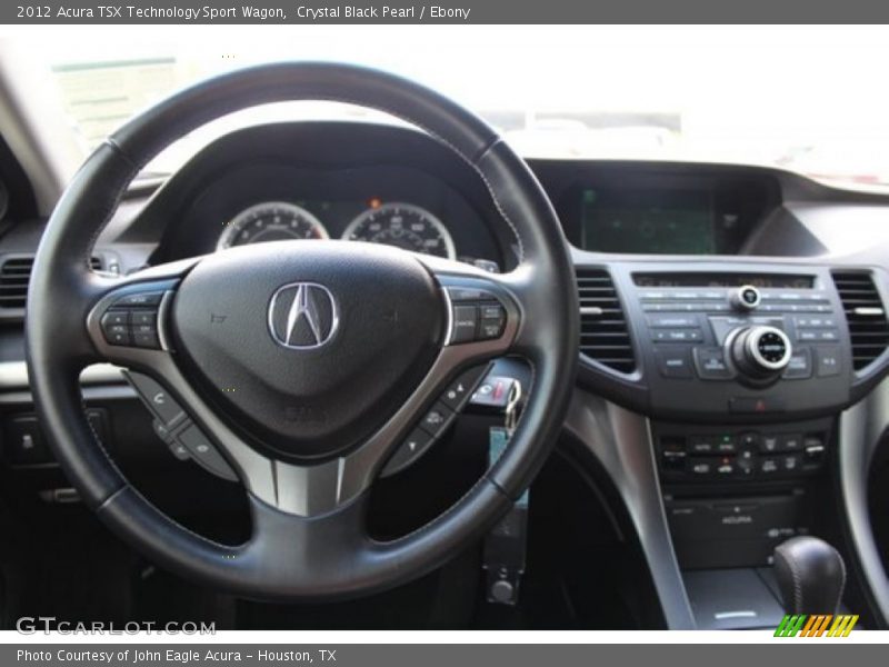 Crystal Black Pearl / Ebony 2012 Acura TSX Technology Sport Wagon