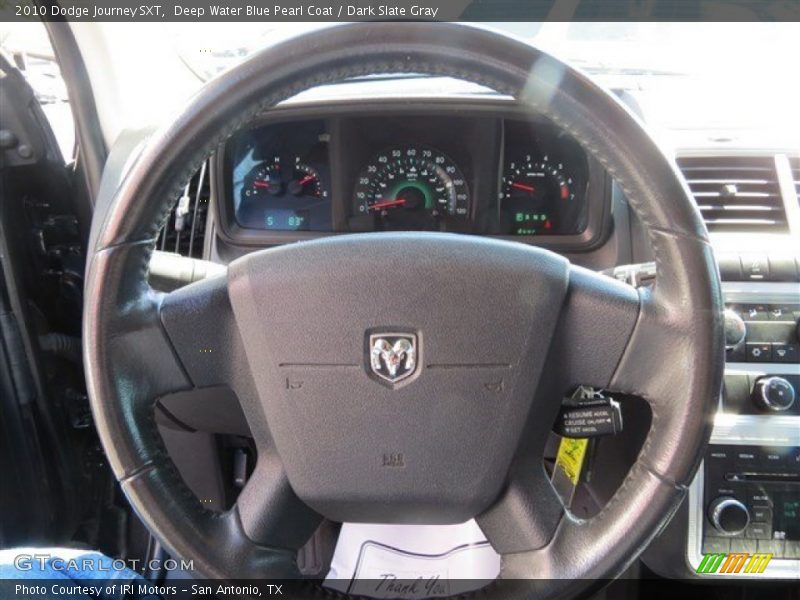 Deep Water Blue Pearl Coat / Dark Slate Gray 2010 Dodge Journey SXT