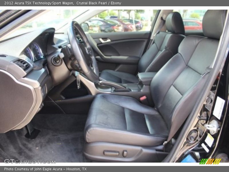 Crystal Black Pearl / Ebony 2012 Acura TSX Technology Sport Wagon
