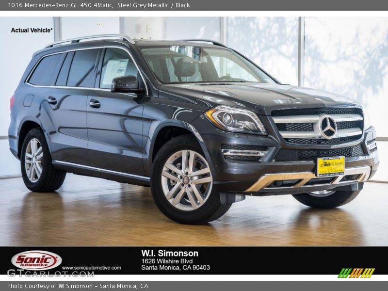 Steel Grey Metallic / Black 2016 Mercedes-Benz GL 450 4Matic