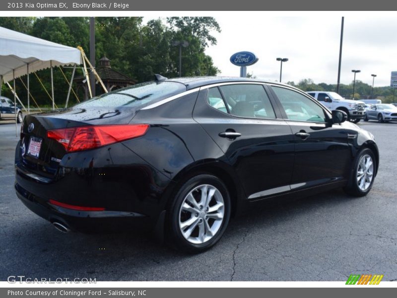 Ebony Black / Beige 2013 Kia Optima EX