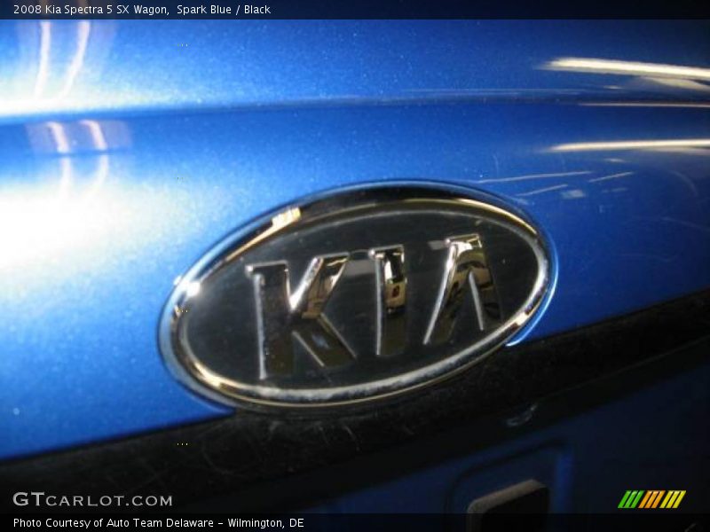 Spark Blue / Black 2008 Kia Spectra 5 SX Wagon