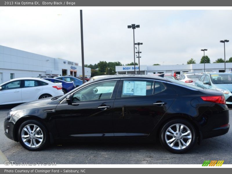 Ebony Black / Beige 2013 Kia Optima EX