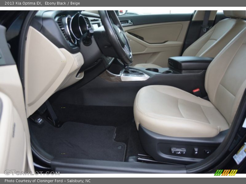Ebony Black / Beige 2013 Kia Optima EX