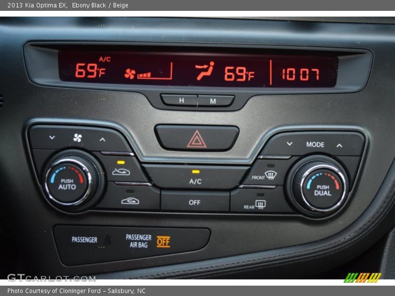 Ebony Black / Beige 2013 Kia Optima EX