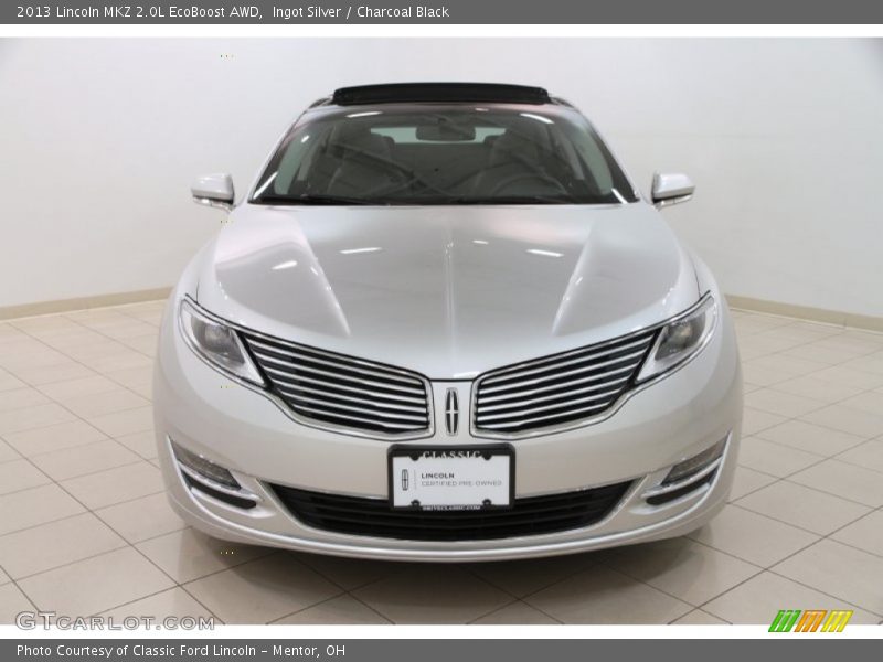 Ingot Silver / Charcoal Black 2013 Lincoln MKZ 2.0L EcoBoost AWD