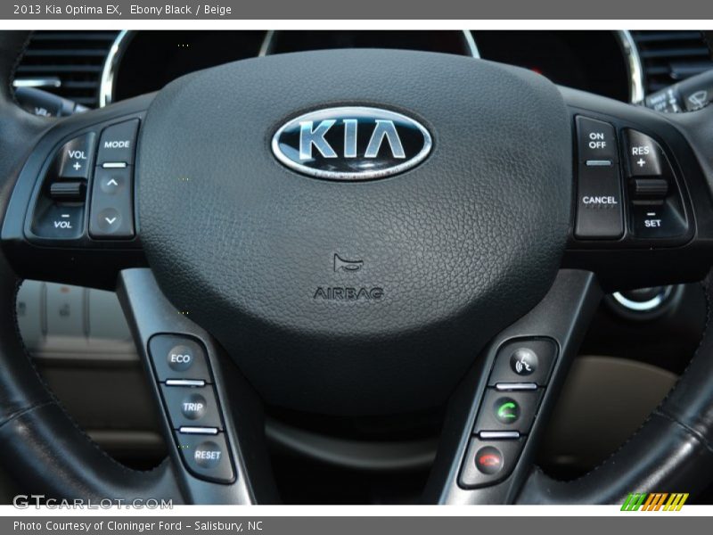 Ebony Black / Beige 2013 Kia Optima EX