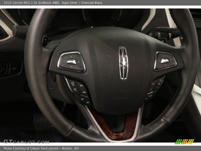 Ingot Silver / Charcoal Black 2013 Lincoln MKZ 2.0L EcoBoost AWD