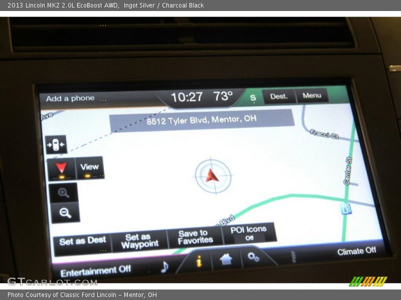 Ingot Silver / Charcoal Black 2013 Lincoln MKZ 2.0L EcoBoost AWD