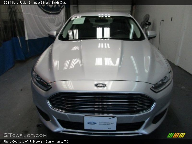 Ingot Silver / Earth Gray 2014 Ford Fusion S