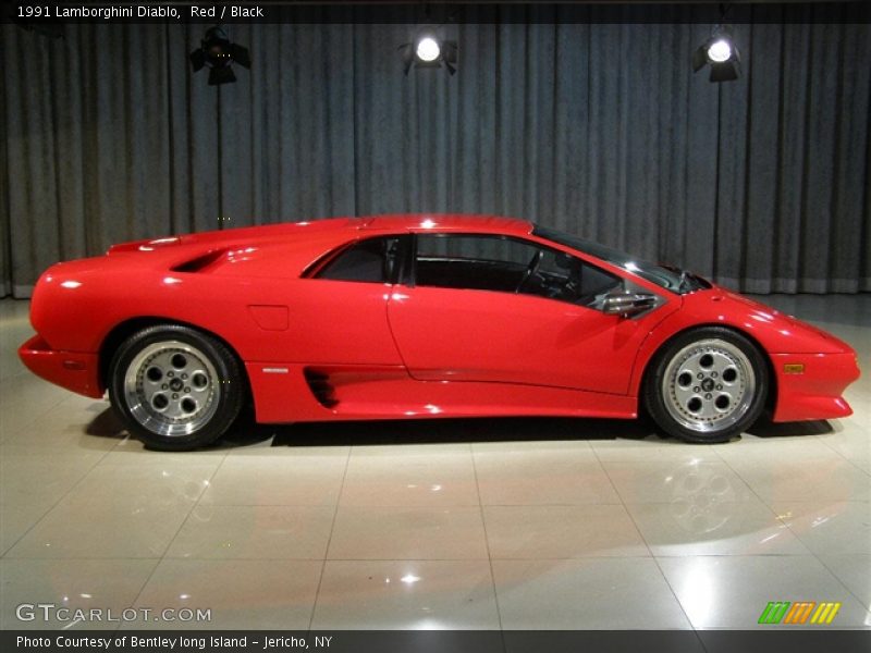 1991 Lamborghini Diablo, Red / Black, Profile - 1991 Lamborghini Diablo 