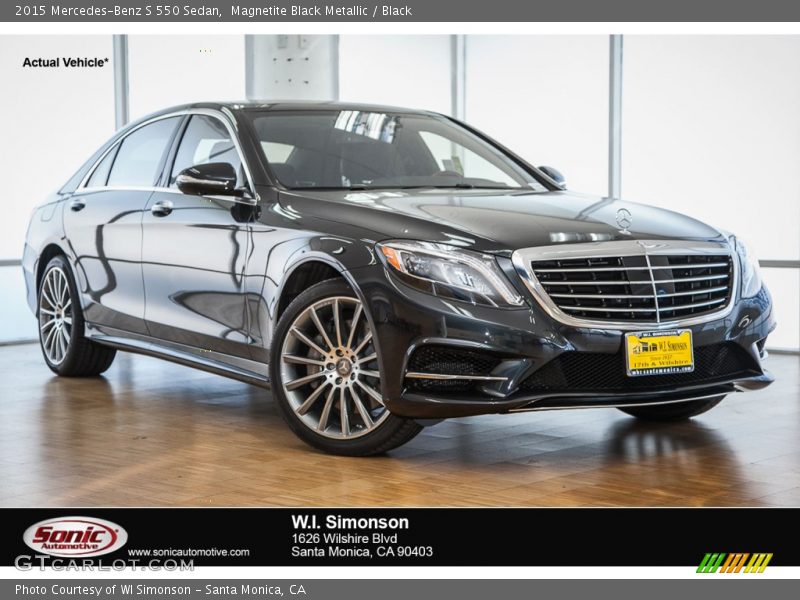 Magnetite Black Metallic / Black 2015 Mercedes-Benz S 550 Sedan