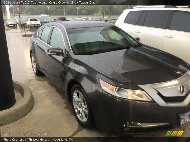 Grigio Gray Metallic / Taupe Gray 2011 Acura TL 3.5 Technology