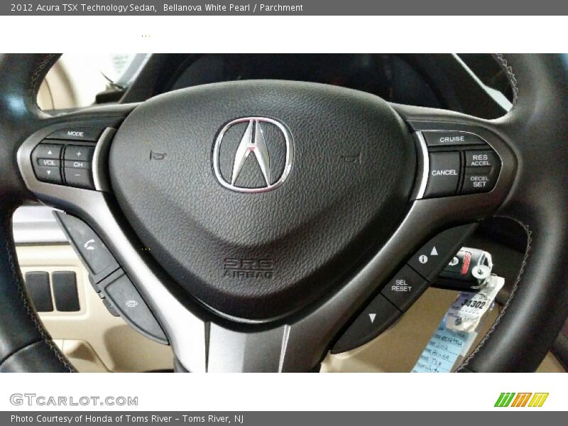 Bellanova White Pearl / Parchment 2012 Acura TSX Technology Sedan
