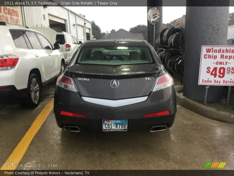 Grigio Gray Metallic / Taupe Gray 2011 Acura TL 3.5 Technology