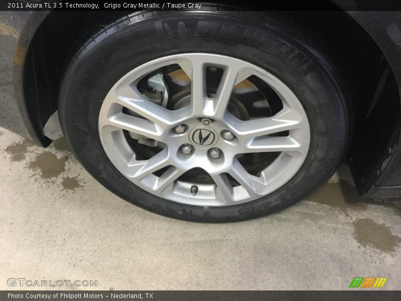Grigio Gray Metallic / Taupe Gray 2011 Acura TL 3.5 Technology