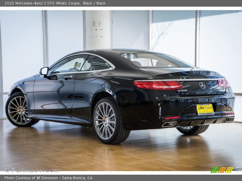 Black / Black 2015 Mercedes-Benz S 550 4Matic Coupe