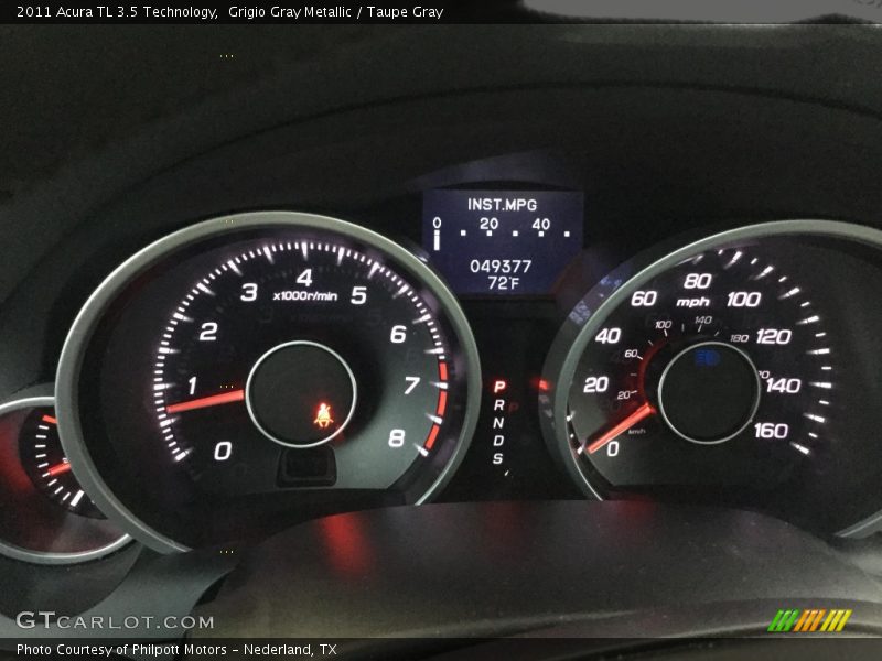 Grigio Gray Metallic / Taupe Gray 2011 Acura TL 3.5 Technology