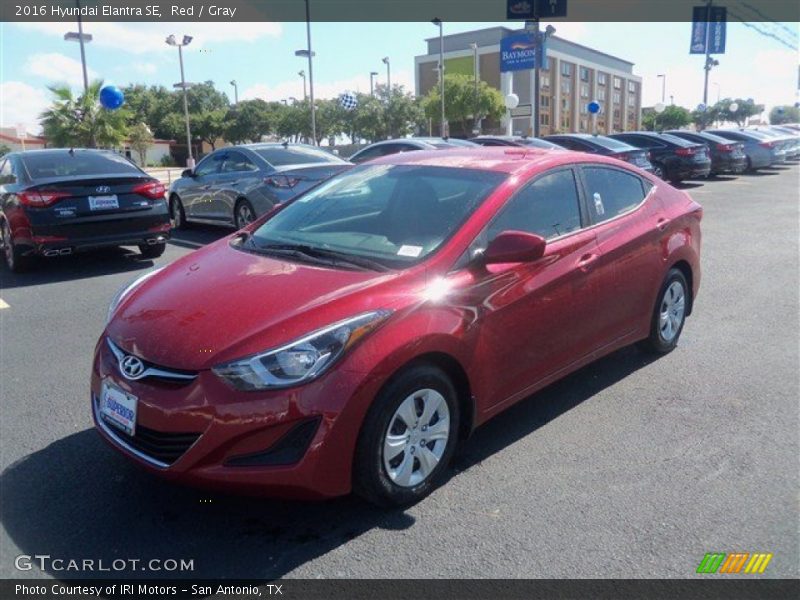 Red / Gray 2016 Hyundai Elantra SE