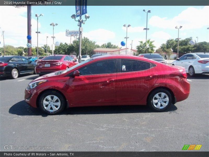 Red / Gray 2016 Hyundai Elantra SE