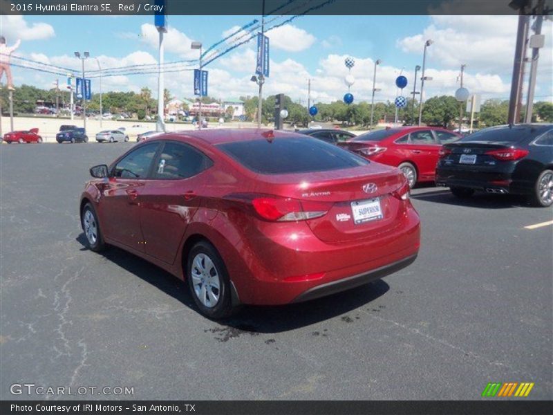 Red / Gray 2016 Hyundai Elantra SE