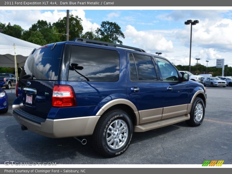 Dark Blue Pearl Metallic / Camel 2011 Ford Expedition XLT 4x4
