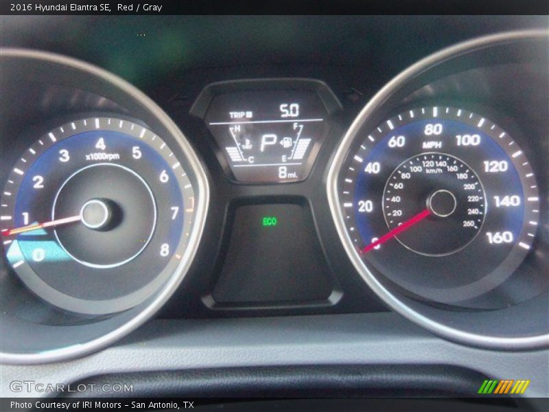 Red / Gray 2016 Hyundai Elantra SE