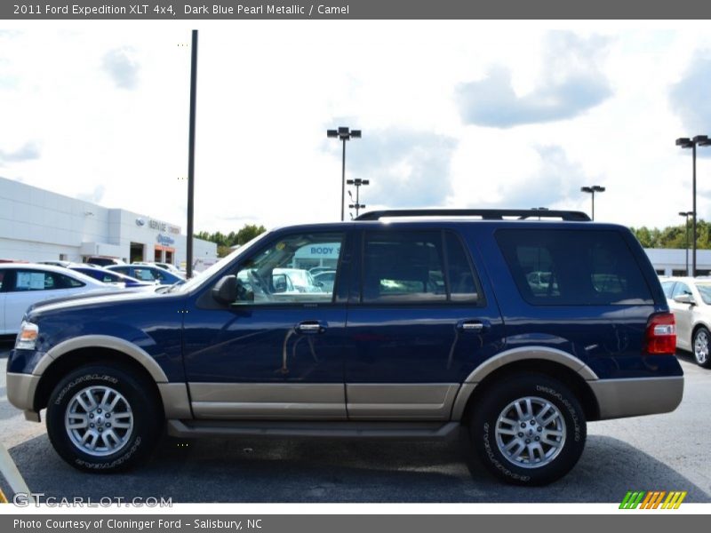 Dark Blue Pearl Metallic / Camel 2011 Ford Expedition XLT 4x4