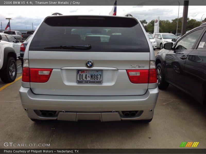 Titanium Silver Metallic / Grey 2006 BMW X5 4.4i