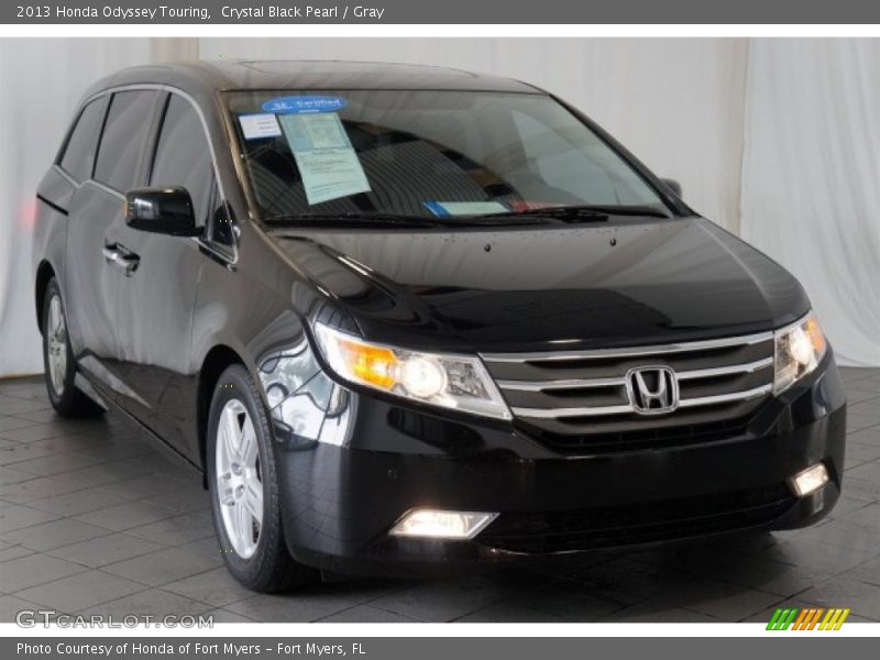 Crystal Black Pearl / Gray 2013 Honda Odyssey Touring
