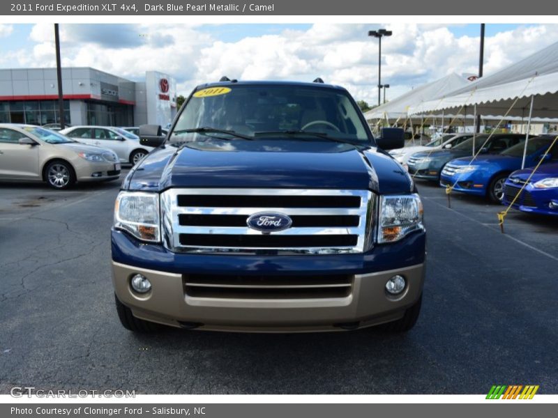 Dark Blue Pearl Metallic / Camel 2011 Ford Expedition XLT 4x4