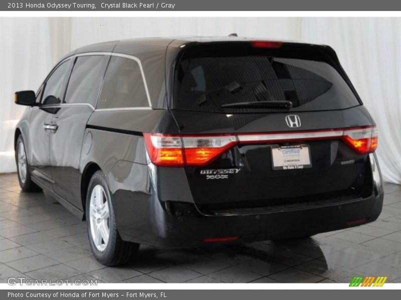 Crystal Black Pearl / Gray 2013 Honda Odyssey Touring