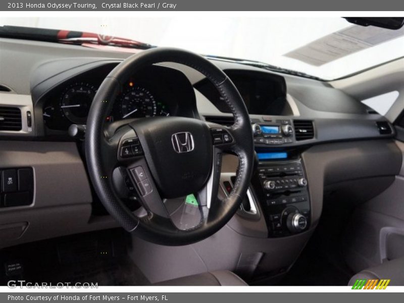 Crystal Black Pearl / Gray 2013 Honda Odyssey Touring