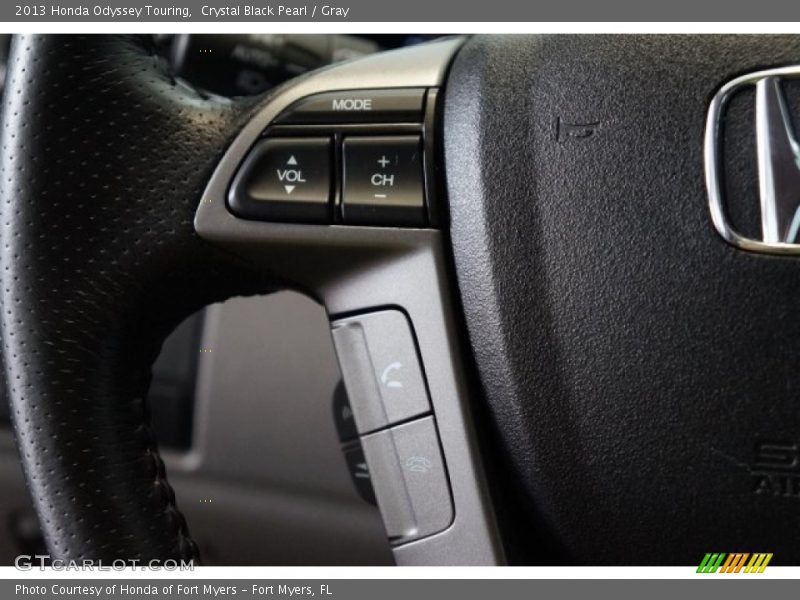 Crystal Black Pearl / Gray 2013 Honda Odyssey Touring