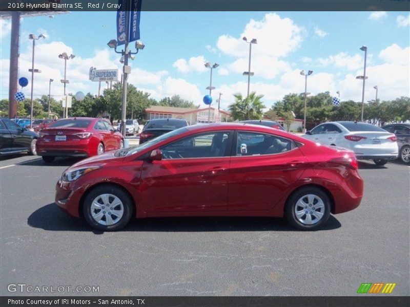 Red / Gray 2016 Hyundai Elantra SE