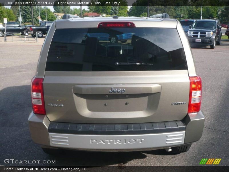 Light Khaki Metallic / Dark Slate Gray 2008 Jeep Patriot Limited 4x4