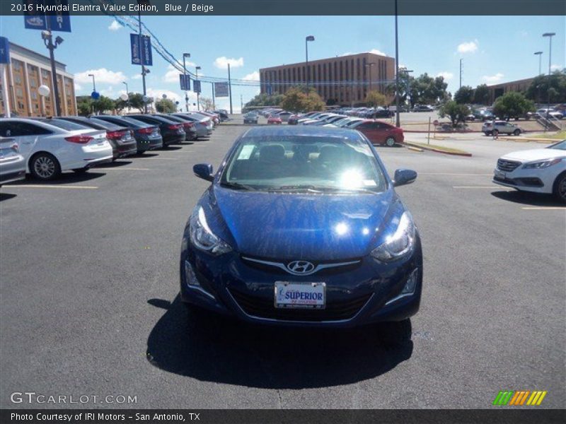 Blue / Beige 2016 Hyundai Elantra Value Edition
