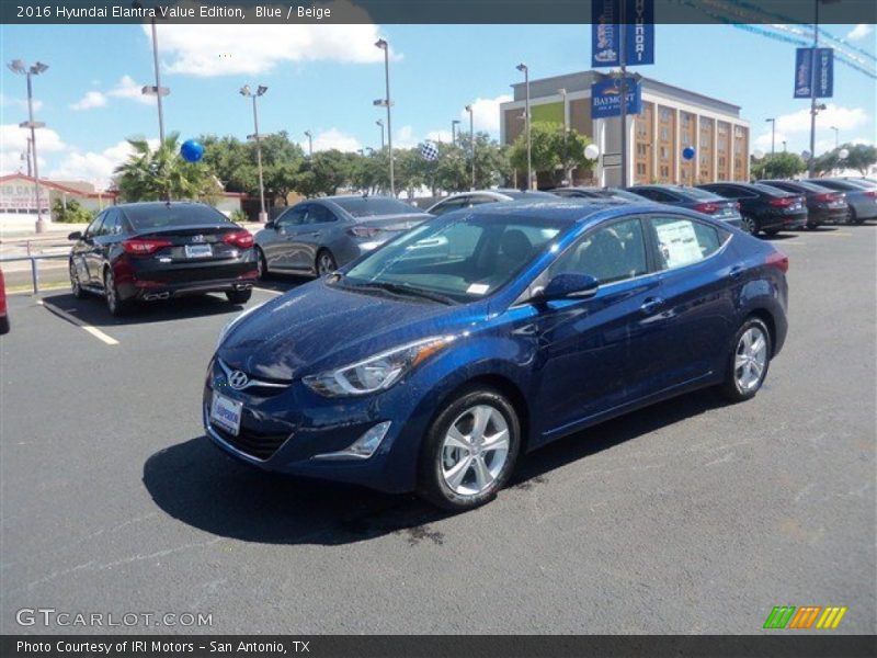 Blue / Beige 2016 Hyundai Elantra Value Edition