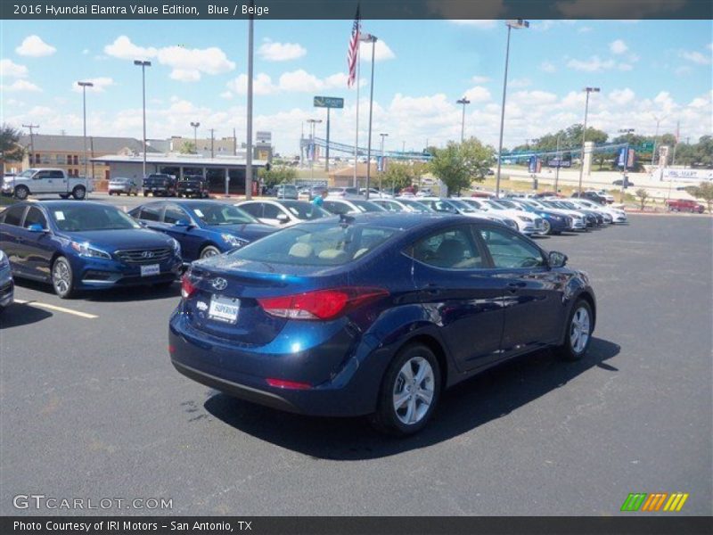 Blue / Beige 2016 Hyundai Elantra Value Edition