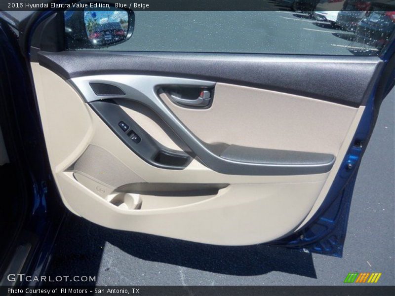 Blue / Beige 2016 Hyundai Elantra Value Edition