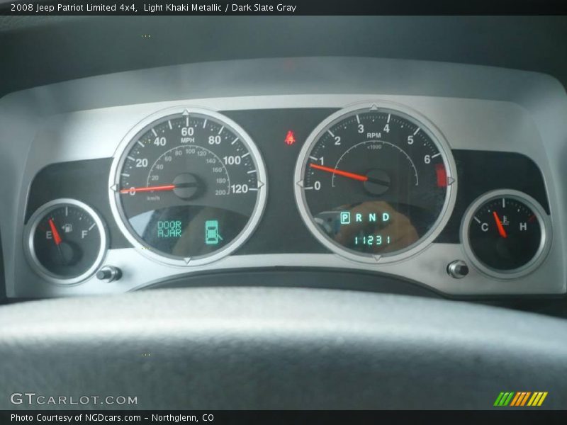 Light Khaki Metallic / Dark Slate Gray 2008 Jeep Patriot Limited 4x4