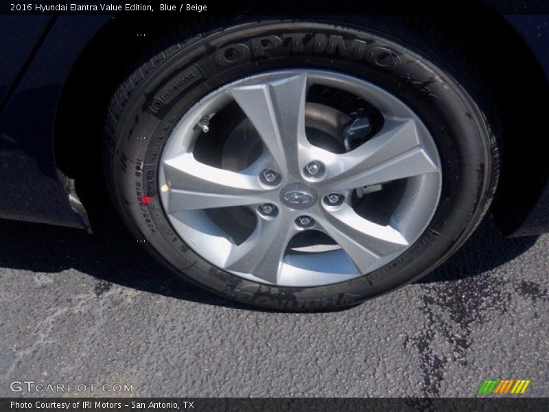 Blue / Beige 2016 Hyundai Elantra Value Edition