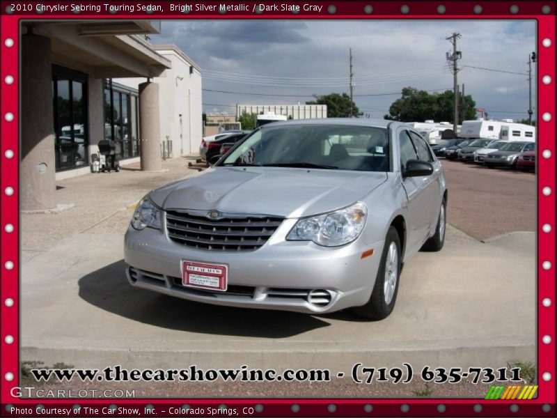 Bright Silver Metallic / Dark Slate Gray 2010 Chrysler Sebring Touring Sedan