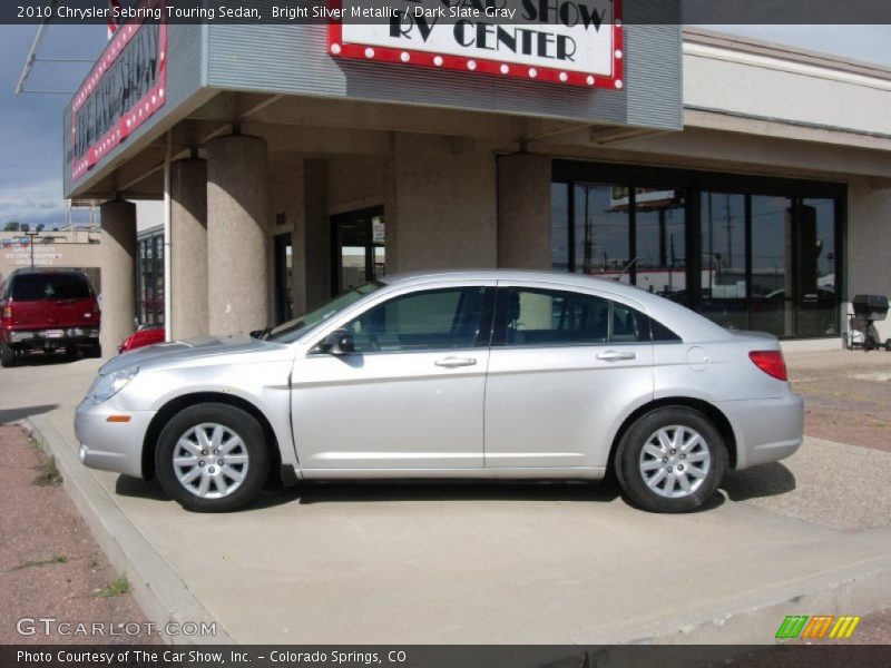 Bright Silver Metallic / Dark Slate Gray 2010 Chrysler Sebring Touring Sedan