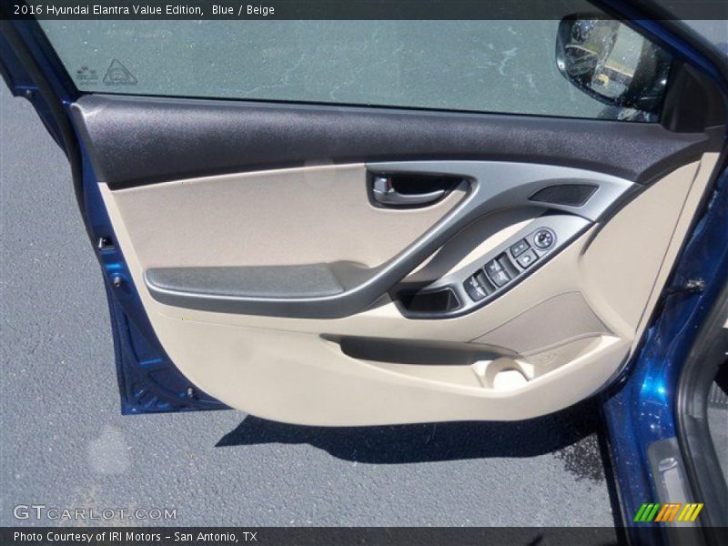 Blue / Beige 2016 Hyundai Elantra Value Edition